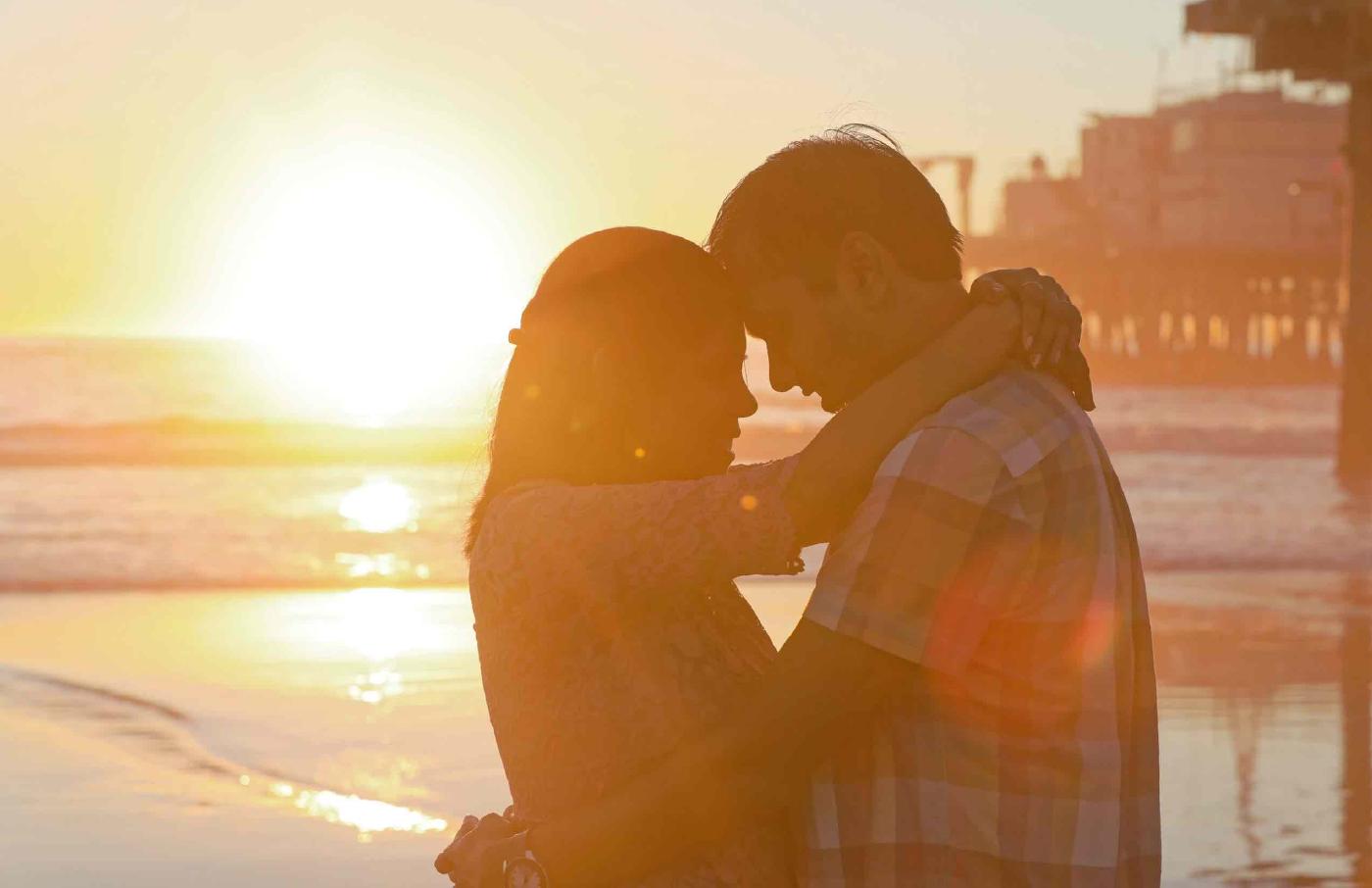 Couple at sunset
